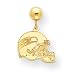 14K Seattle Seahawks Helmet Ball Post Earrings