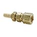 0.17" Barb x 1/4" Compress-Align Brass Bulkhead Union