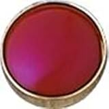 Knob - Brass Base with Mahogany Ceramic Insert