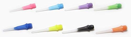 Gradient Color STRONG L-Style Soft Tip Plastic Long Lippoint Dart Tips 30Pics