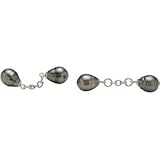 21ojlHxQiNL. SL160  Sterling Silver Tahitian Cultured Pearl Cuff Links