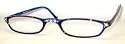 Compared to Fendi Style Small Stunning Half Frame in Blue, 1.50 Strength, by American Reading Glasses