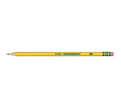 Ticonderoga No. 2 Soft Pencils, 72-Count, Cello Wrapped (Wood Case, Black Writing) in Yellow (33904)