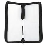 CD/DVD Wallet with Wrist Loop Strap, 48 CD/DVD Capacity, Black Nylon (IVR73048)