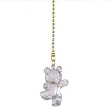 "ABC Products" - Clear Acrylic ~ Teddy Bear - Fan Pull (Ceiling Fan or Light Pull)*