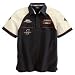 Harley Davidson Men's Fuel Cell Garage Short-sleeve Shirt. 100% cotton twill shirt has button front, two buttoned chest pockets and colorblock styling on sleeves. Screamin' Eagle  and Harley-Davidson  Racing graphics. 98285-07VM