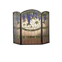 40 Inch W X 34 Inch H Wisteria Fireplace Screen Fireplace Screens by Fireplace Screens