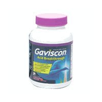 Gaviscon Acid Breakthrough Formula Chewable Tablets, Strawberry - 25 ea