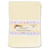 Kids Line Jersey Knit Fitted Crib Sheet - Yellow
