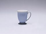 Denby Blue Jetty Footed Mug, White Interior/Cornflower Exterior