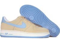 Nike Basketball Shoes-Nike Air Force 1 07 Low Basketball Shoe (Linen / Uni Blue)-Mens Nike Basketball Shoes-Mens Basketball Shoes
