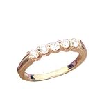 14K .50 CTW 5 Stone Diamond Anniversary Band
