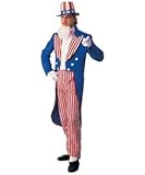 Rubie's Costume Deluxe Adult Uncle Sam Costume Rubie's Costume Deluxe Adult Uncle Sam Costume