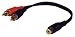 Pyramid RY5 1 Female to 2 Male RCA Adaptor