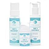21on9P1CkrL. SL160  Aqua Glycolic Alpha Hydroxy Acid Skin Care System, Facial Cleanser, Toner, Face Cream, 1 kit