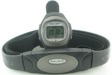 GSI Super Quality All-In-One Waterproof Heart Rate Monitor Watch and Transmitter Chest Belt - For Exercise, Sports, Running, Jogging and All Outdoor Activities - Stopwatch, Chronograph and Alarm Functions
