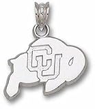 Colorado Buffaloes 1/2 Polished Ralphie Pendant - Sterling Silver Jewelry