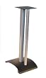 18 Inch Black And Silver Speaker Stand