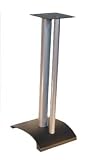 Review Furniture On The Web  / 18 Inch Black And Silver Speaker Stand