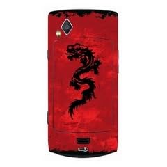 Design Folie Skins Cover Samsung S8500 wave - Red Dragon