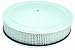Air Cleaner Round 14x3 in. Carbs w/5 1/8 in. Neck Chrome Plated Steel Incl. High-Flow Flame Retardant Filter/Deluxe Wing Nut