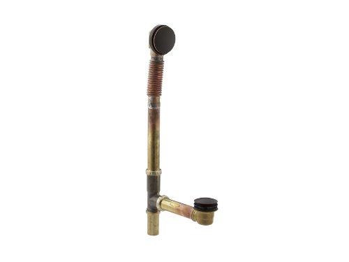 Kohler K-7259-BRZ Clearflo Brass Toe Tap Bath Drain, Oil-Rubbed Bronze