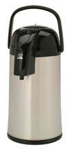 Bloomfield 7880-APS - 100-oz Pump Airpot w/ Brew-Thru Steam, Glass Liner, Stainless Body