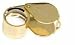 MAGNIFIER-10X LOUPE GOLD