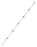 R&T - 60141 - Chaine de Cheville Femme - Tutti Frutti - Argent 925/1000 - 2,41g Gr - Améthyste - 24 cm