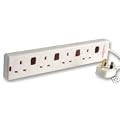 4 Gang Extension Lead Individually Switched & Surge Protected