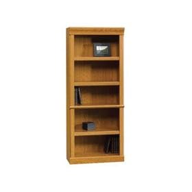 Sauder 5 Shelves Orchard Hills Wood Bookshelf in Carolina Oak Finish