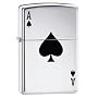 Zippo Lucky Ace High Polish Chrome Pocket Lighter