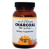 Country Life - Charcoal 260 Mg - 40 Vegicaps