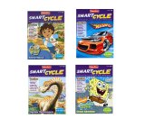 4 Smart Cycle Games: Hot Wheels, Discovering Dinosaurs, Go Diego, Spongebob