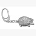 Fine Quality English Pewter Hedgehog Keyring, Lovely Gift Idea