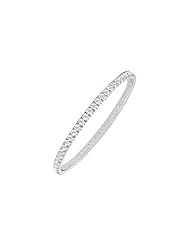 Diamond Eternity Bangle 18K White Gold - 5.00 CT Diamonds
