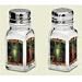 Artworks Home Accents ~ Salt and Pepper Shakers ~ Chili Peppers ~ Glass with Metal Top