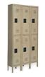 Storelogic 2HFJ9 Unassembled Locker, W 36, D 12, H 78, Tan