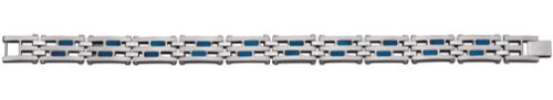 Colibri Mens Industry Stainless Steel & Blue Titanium Bracelet QBR102100 – Colibri QBR102100