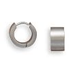 12.75mm x 6.75mm Stainless Steel Hoop Earrings