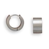 12.75mm x 6.75mm Stainless Steel Hoop Earrings
