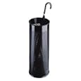 Atlanta Umbrella Stand Tubular Metal Perforated 28.5 Litres Black