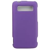 HTC 7 Trophy Rubberized Hard Case Cover - Purple
