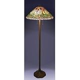 Dragonfly Tiffany-Style Floor Lamp - Green