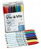 21orXUf7vqL. SL160  Expo Vis A Vis Wet Erase Markers, 8 Colored Markers