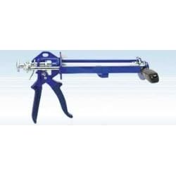 Wellmade Tool 3337 Dual Cartridge Caulking Gun - Hand Operated - 300 ml capacity by Wellmade Tool