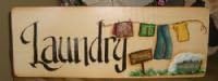 Laundry - Help Wanted Wooden Sign