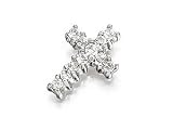 Image of 9ct Gold Cubic Zirconia Cross Single Earring