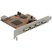 Childrens Toyshop  Electronics : DELOCK PCI Express Karte USB 2.0 4+1 Port