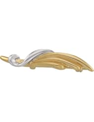 CleverEves 14K Yellow Gold White Gold 08.00X40.50 mm Two Tone Brooch